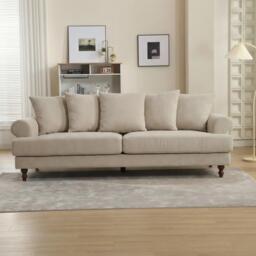 Biba Freddy 3 Seat Chenille Sofa