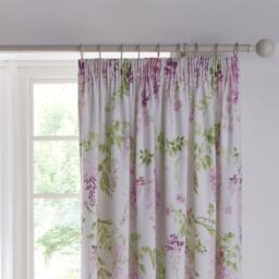 Dreams and Drapes Wisteria Pencil Pleat Curtains With Tie-Backs - thumbnail 2