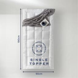 Snuggledown Luxurious Hotel-Style 10cm Mattress Topper for Ultimate Comfort & Support - thumbnail 9