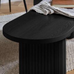 Birlea Axel Oval Fluted Dining Table With 2 Chairs And Be - thumbnail 5