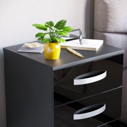 Lassic Vida Designs Hulio 3 Drawer Bedside Cabinet - thumbnail 4