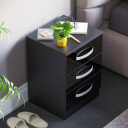Lassic Vida Designs Hulio 3 Drawer Bedside Cabinet - thumbnail 6