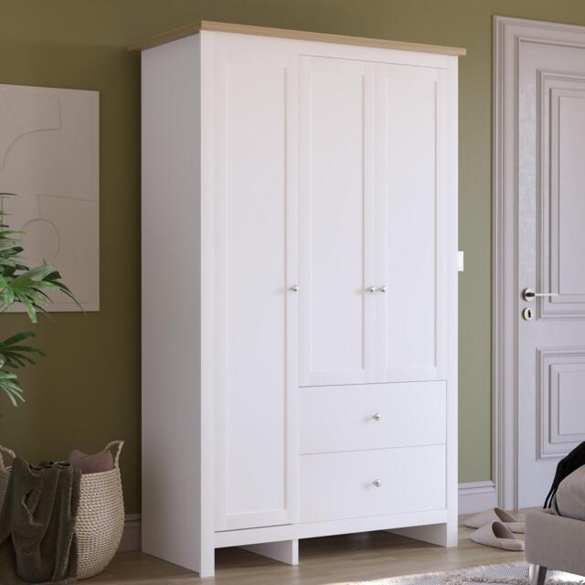 Lassic Vida Designs Arlington 3 Door 2 Drawer Wardrobe - image 1