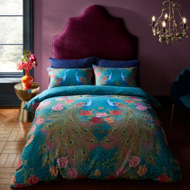 Matthew Williamson Xanadu Peacock 200TC Cotton Sateen Duvet Cover Set - image 1