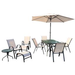 Linea Metal Garden Dining Set - thumbnail 2
