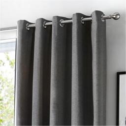 Fusion Sorbonne 100% Cotton Pair of Eyelet Curtains - thumbnail 2