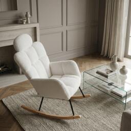 Urban Meuble Modern Rocking Chair Plush Design