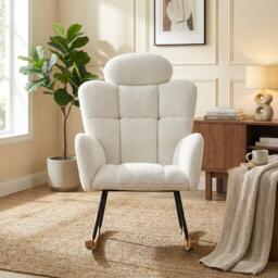 Urban Meuble Modern Rocking Chair Plush Design - thumbnail 2