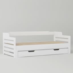Urban Meuble White Wooden Sofa Bed with Storage Drawer - thumbnail 9
