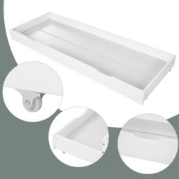 Urban Meuble White Wooden Sofa Bed with Storage Drawer - thumbnail 7