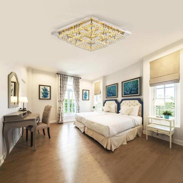 Kabinet UK 3-Tier Square Crystal LED Ceiling Light - image 1