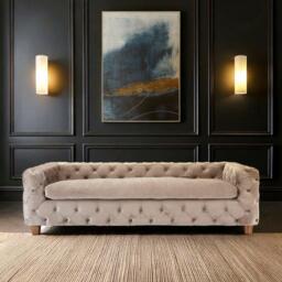 Fifty Five South Ophelia 3 Seat Coffee Velvet Sofa