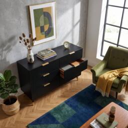 Urban Meuble Modern Chest with Gold Accents - thumbnail 4