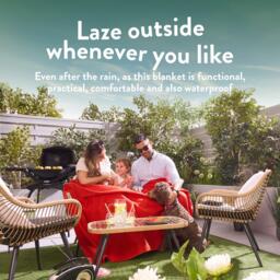 Slumberdown Outdoor Waterproof Picnic Blanket - thumbnail 3