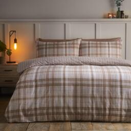 Catherine Lansfield Brushed Hamish Check Duvet Cover Set