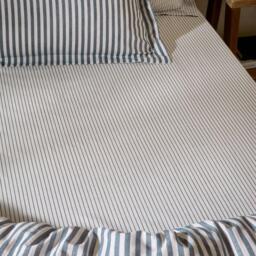 Yard Hebden 100% Cotton Narrow Stripe Fitted Sheet