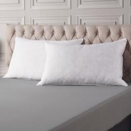 Downland Luxury Cotton Goose Feather & Down Pillow Pair - thumbnail 5