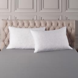 Downland Luxury Cotton Goose Feather & Down Pillow Pair - thumbnail 2