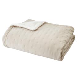 Catherine Lansfield Cosy Nori Soft Sherpa Bedspread - thumbnail 4