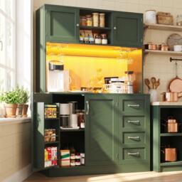 Urban Meuble LED Buffet Storage Cabinet with Snack Rack - thumbnail 3
