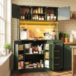 Urban Meuble LED Buffet Storage Cabinet with Snack Rack - thumbnail 4