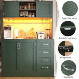 Urban Meuble LED Buffet Storage Cabinet with Snack Rack - thumbnail 9