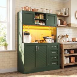 Urban Meuble LED Buffet Storage Cabinet with Snack Rack - thumbnail 2