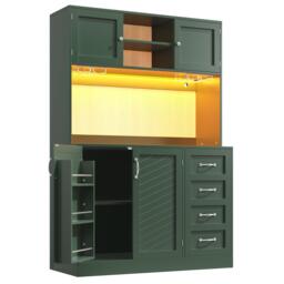 Urban Meuble LED Buffet Storage Cabinet with Snack Rack - thumbnail 7