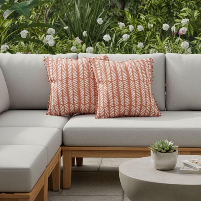 Streetwize Outdoor Scatter Cushions Terracota Fern - image 1