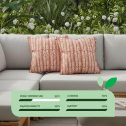 Streetwize Outdoor Scatter Cushions Terracota Fern - thumbnail 4