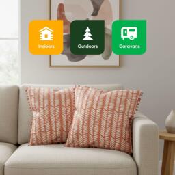 Streetwize Outdoor Scatter Cushions Terracota Fern - thumbnail 7