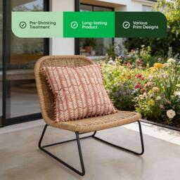 Streetwize Outdoor Scatter Cushions Terracota Fern - thumbnail 5