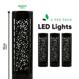 Streetwize Pack Of 4 Solar Stake Lights - thumbnail 2