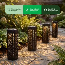 Streetwize Pack Of 4 Solar Stake Lights - thumbnail 3
