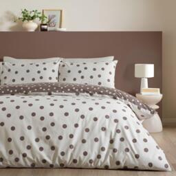 Catherine Lansfield Polka Dot Duvet Cover Set - thumbnail 1