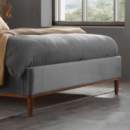 Birlea Lincoln Grey Velvet Bed - thumbnail 3