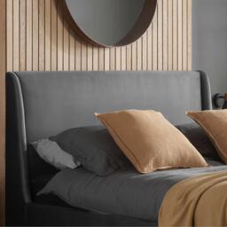 Birlea Lincoln Grey Velvet Bed - thumbnail 2