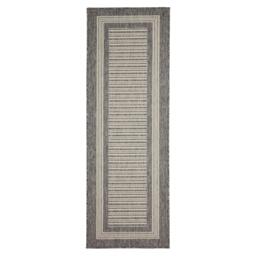 Homemaker Gel Backed Border Flatweave Rug Steel Grey - thumbnail 4