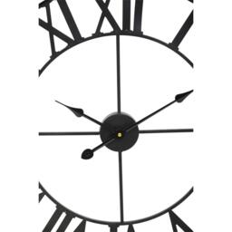Interiors by Premier Genova 60cm Dia Black Metal Wall Clock - thumbnail 7
