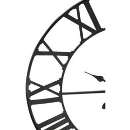 Interiors by Premier Genova 60cm Dia Black Metal Wall Clock - thumbnail 8