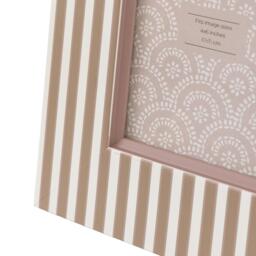 Gallery Stripe Photo Frame Olive & Fawn 6x4in (2pk) - thumbnail 3