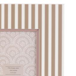 Gallery Stripe Photo Frame Olive & Fawn 6x4in (2pk) - thumbnail 2