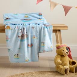 Belle & Boo Pirates Cosy Fleece Blanket Throw - thumbnail 1