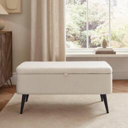 GFW Lola Storage Ottoman Cream - thumbnail 1