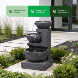 Streetwize Solar Water Feature Battery back up Cascading - thumbnail 4