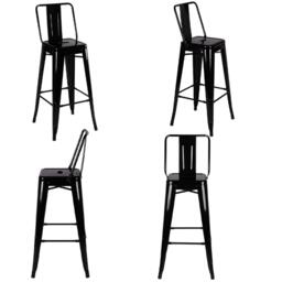 Kabinet UK 4 Set Metal Frame Retro Style High Chair Bar Stool - thumbnail 5