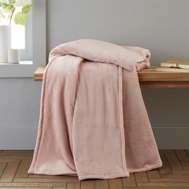Catherine Lansfield Raschel Velvet Touch Blanket Throw - image 1