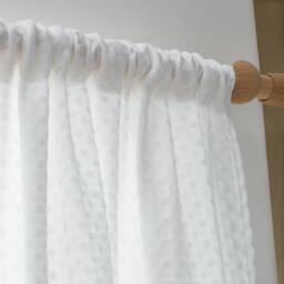 Pineapple Elephant Muscat Waffle Slot Top Voile Curtain Panel - thumbnail 3