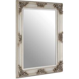 Interiors by Premier Brussels Baroque Rectangle Silver Wall Mirror