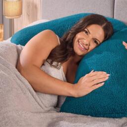 Downland Teddy Fleece V-shape Pillow - thumbnail 4